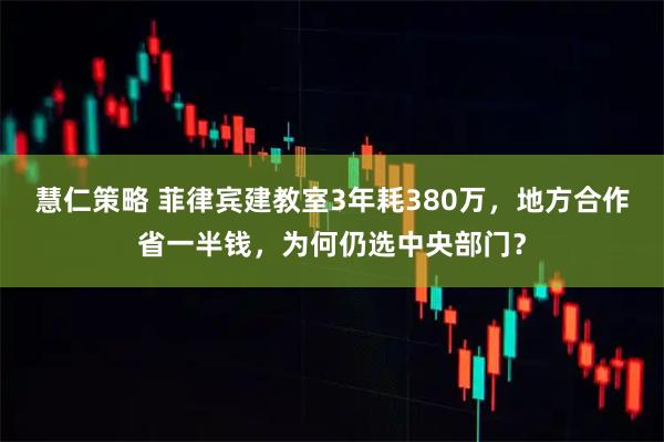 慧仁策略 菲律宾建教室3年耗380万，地方合作省一半钱，为何仍选中央部门？
